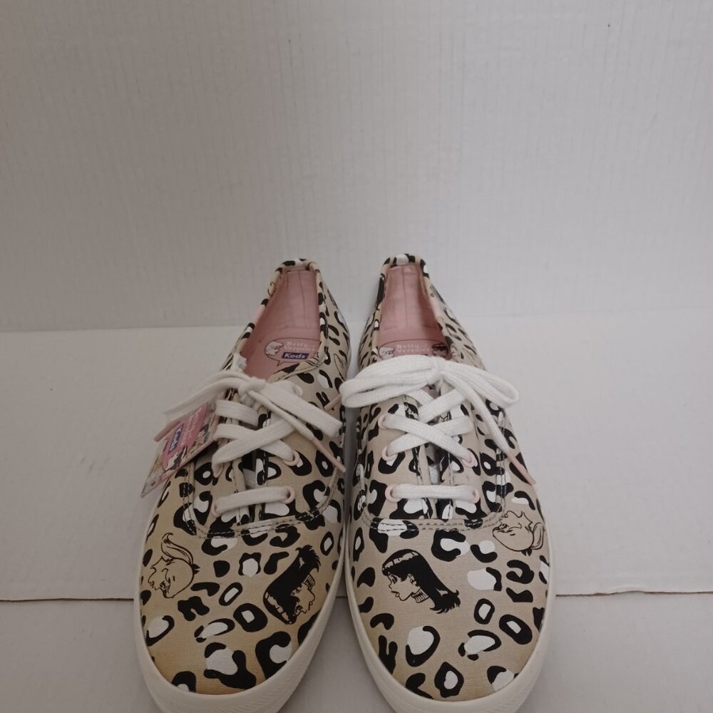KEDS X BETTY & VERONICA CHAMPION LEOPARD CANVAS SNEAKERS